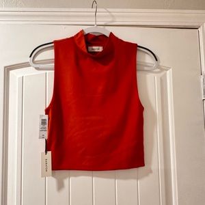 Aritza contour mockneck tank. With tags! Size medium. Red/orange color